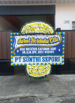 Papan Bunga Duka di Pematang Jaya